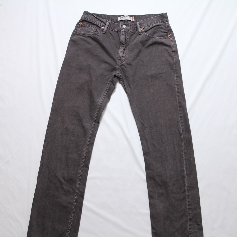 Vintage 2000s Y2K Levis 505 Regular Fit Black Fade Denim Jeans Size 34x34